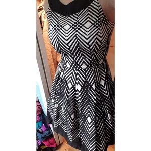 White House Black Market Patterned Dress